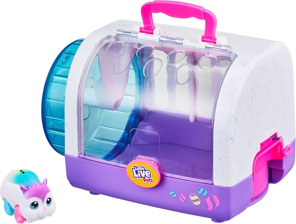 Little Live Pets - Lil' Hamster: Popmello & House Playset | Interactive Toy Hamster. Scurries, Sounds, and Moves Like a Real Hamster. Soft Flocked. Batteries Included. for Kids 4+ | Amazon (US)