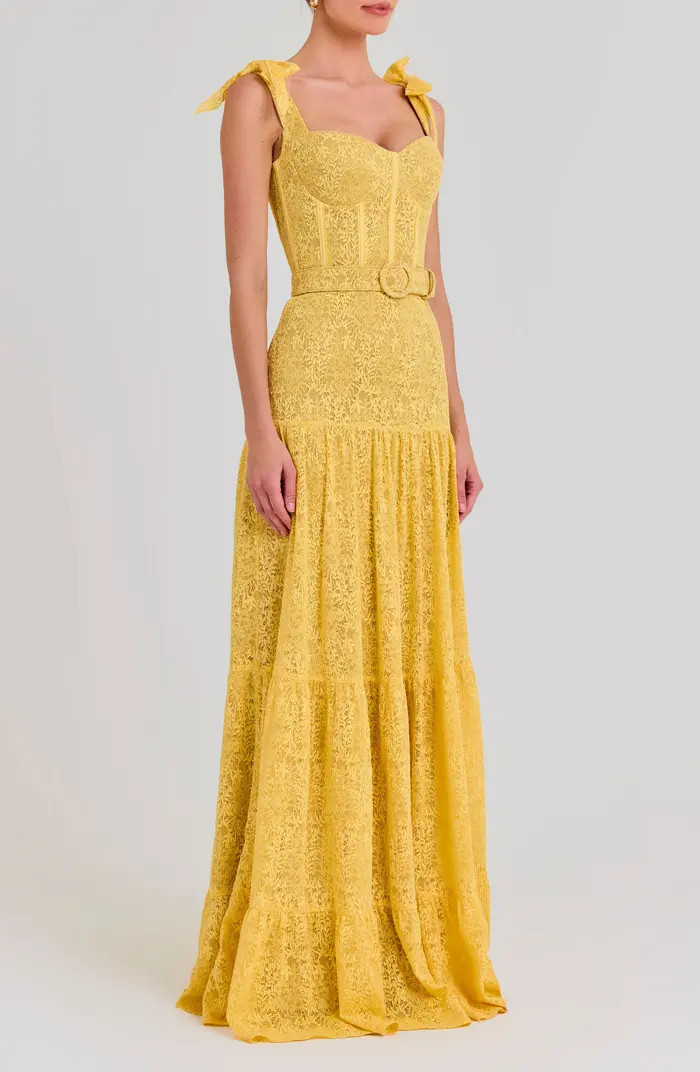 Miranda Belted Gown | Nordstrom
