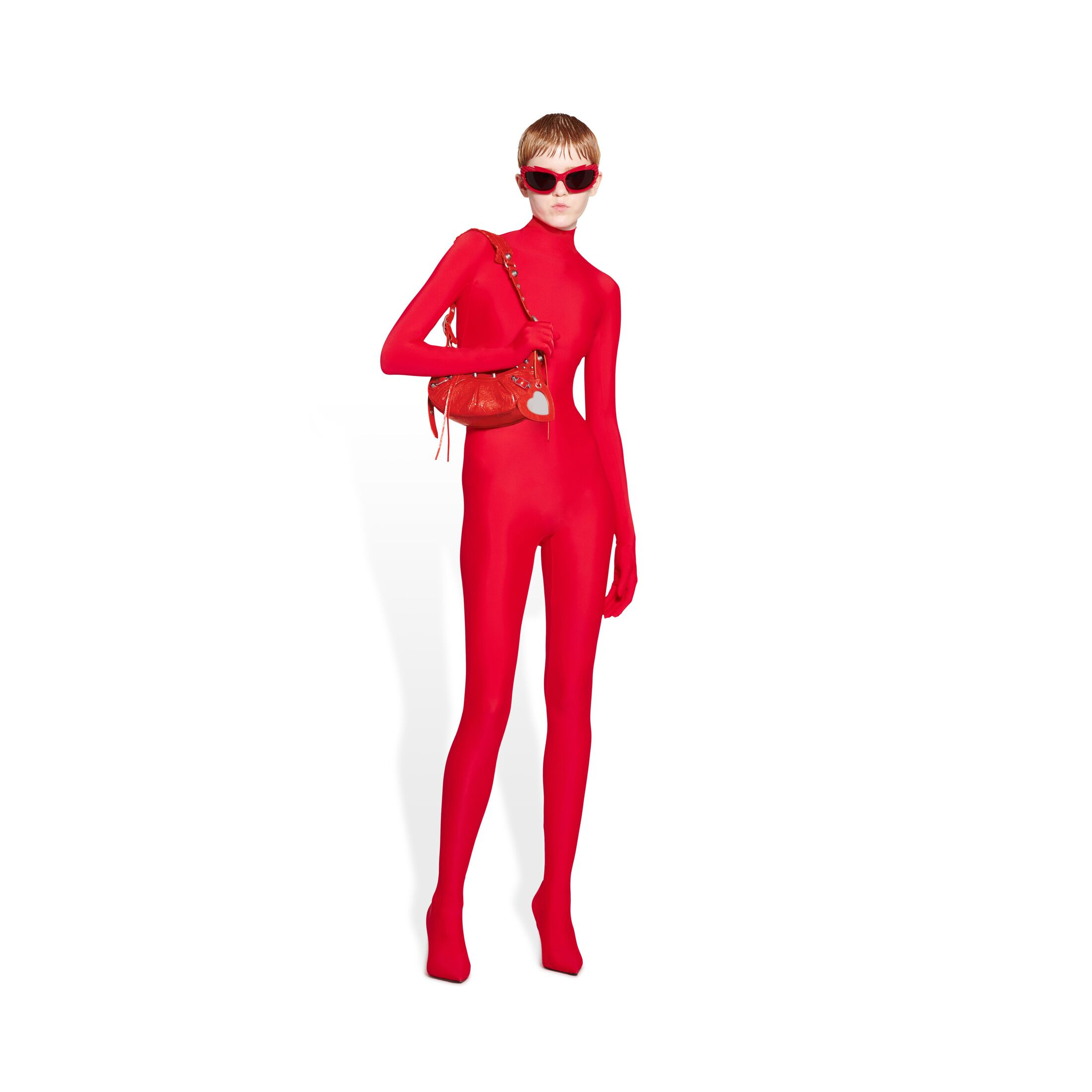 Women's Le Cagole Xs Shoulder Bag in Red | Balenciaga