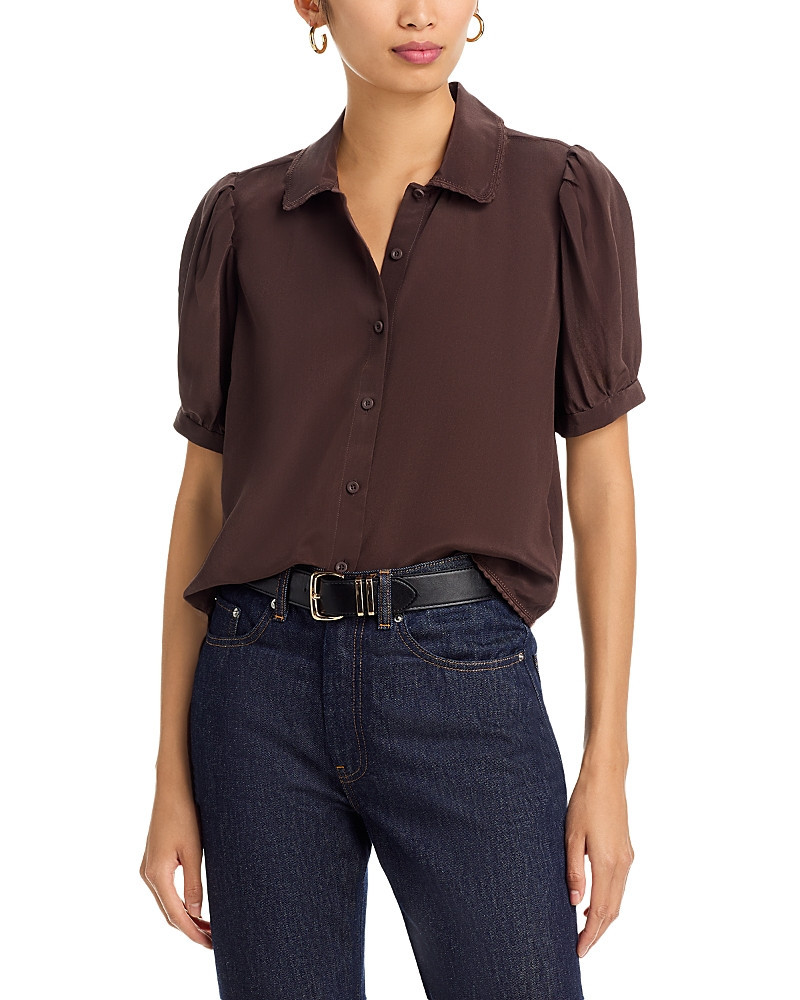 Frame The Silk Prim Blouse | Bloomingdale's (US)