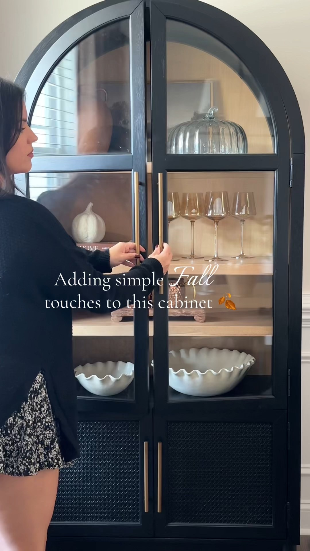 Fall cabinet styling in my dining room 

#LTKSeasonal #LTKHome