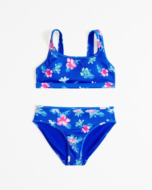 girls scoopneck high waist two-piece swimsuit | girls | Abercrombie.com | Abercrombie & Fitch (US)