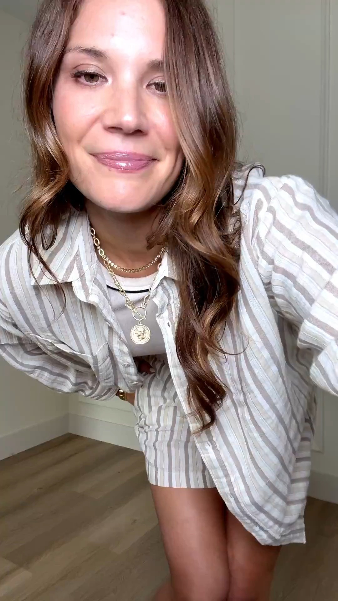 AERIE SALE! This lightweight striped set is the perfect easy summer outfit for vacations, beach trips, running errands, or casual everyday wear. The relaxed button down and drawstring shorts give that effortless coastal inspired look while still feeling comfy, breathable, and put together for warm weather days.

Striped matching set, Coastal summer outfit, Linen blend shorts, Casual vacation style, Neutral summer fashion, Button down outfit, Everyday summer look, Relaxed matching set, StangandCo

#LTKSaleAlert #LTKTall #LTKSeasonal