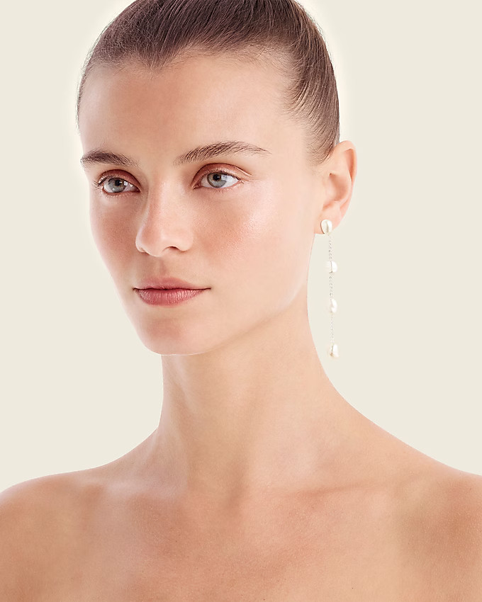 Freshwater pearl drop earrings | J. Crew US