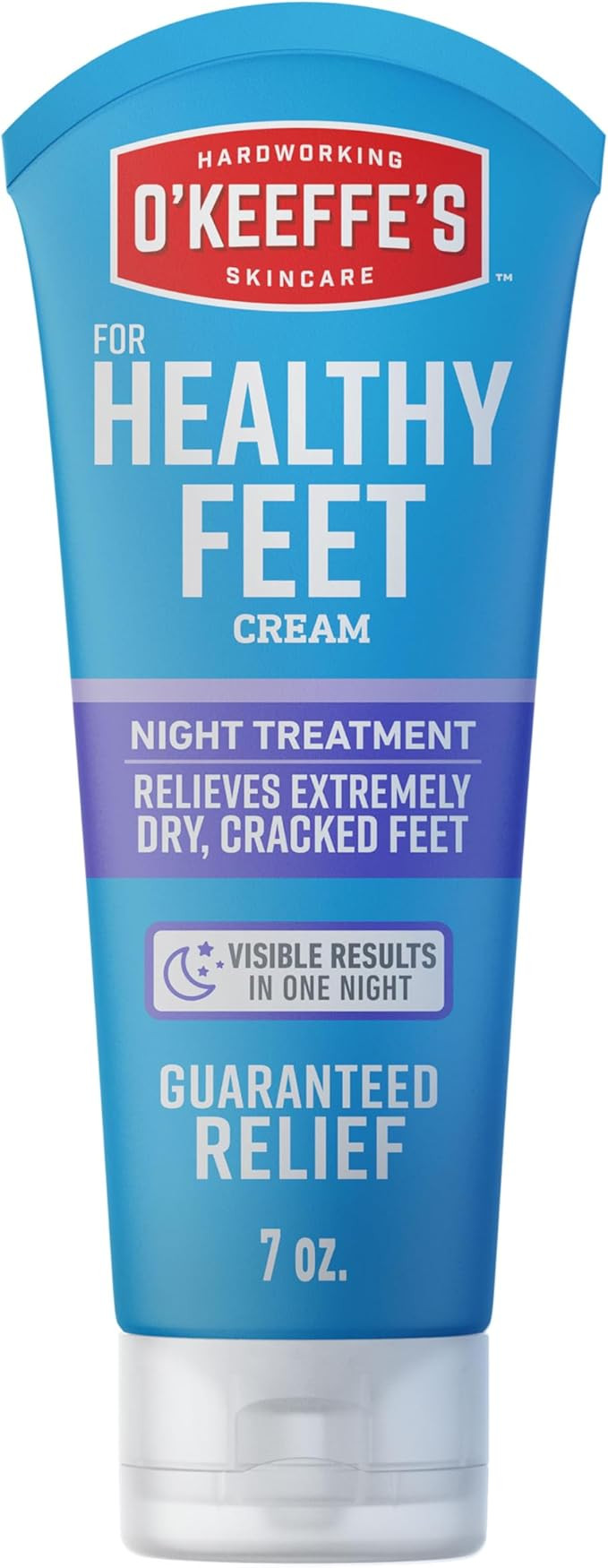 O'Keeffe's for Healthy Feet Night Treatment Foot Cream - 7 oz Tube (1 Pack) - Guaranteed Overnigh... | Amazon (US)