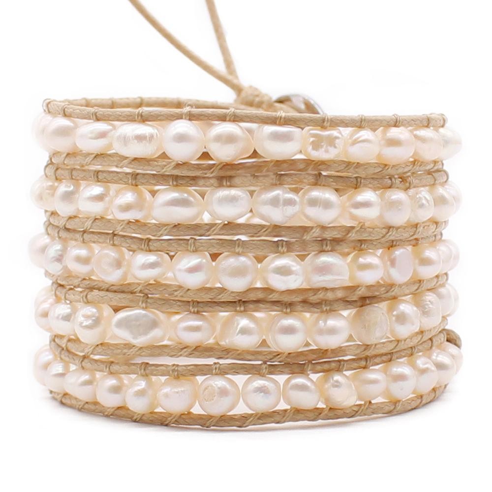 Freshwater Pearls on Wax Chord | Victoria Emerson