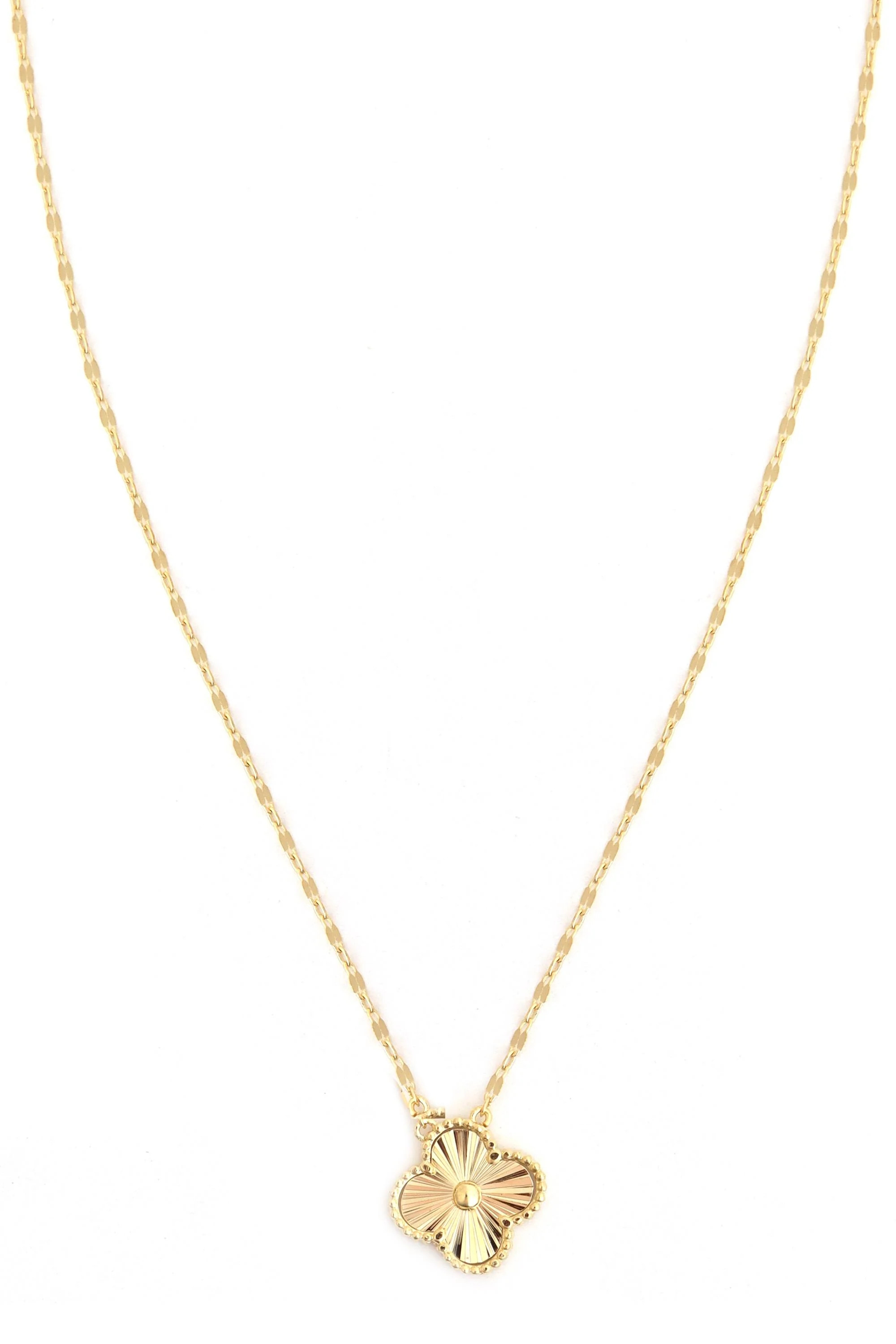 16 In Neck Metal Clover Gold Gold | South Moon Under