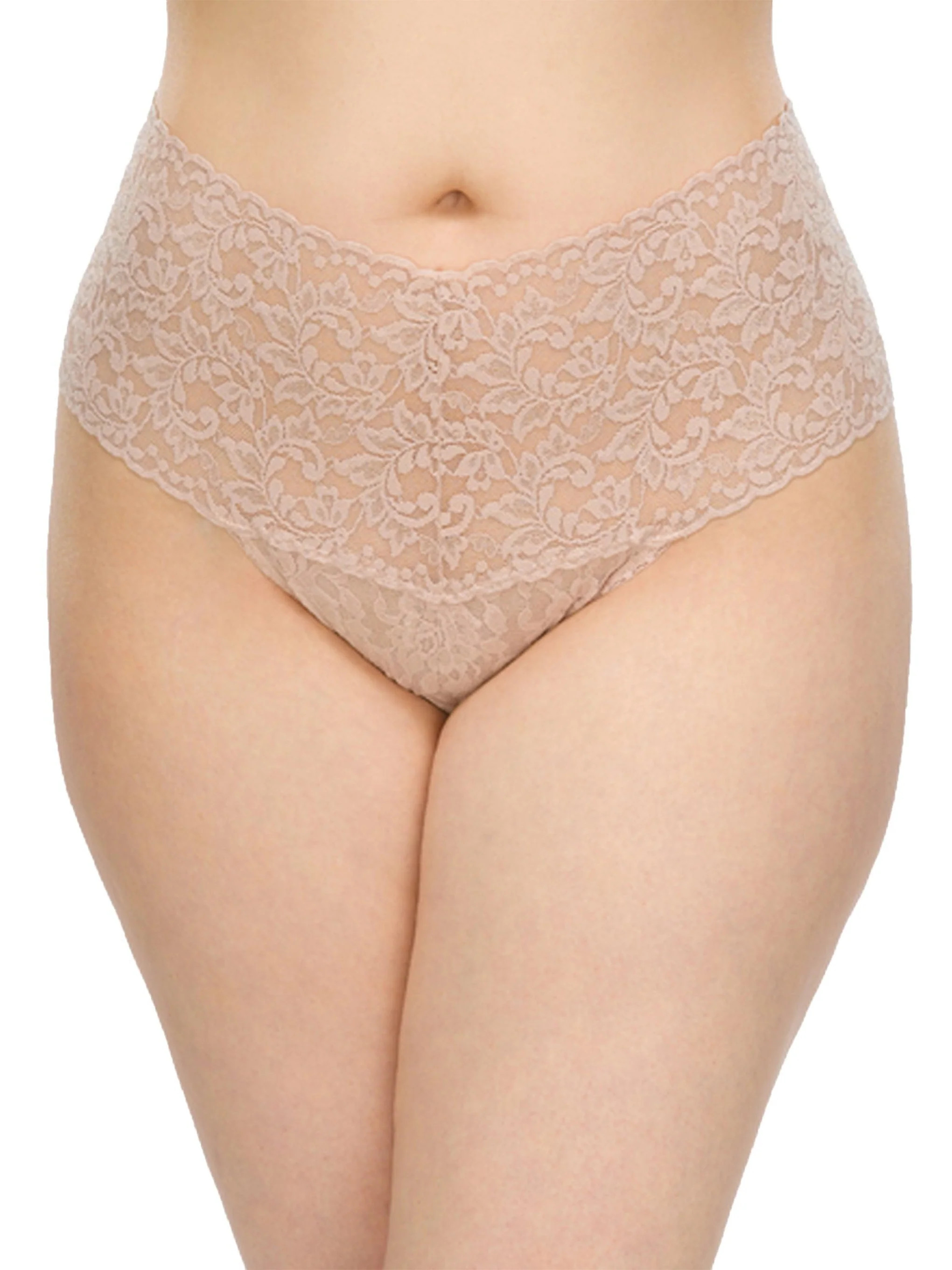 Plus Size Retro Lace Thong Chai | Hanky Panky