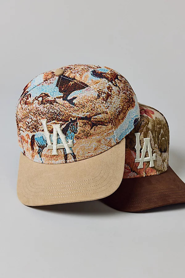 American Needle LA Jacquard Snapback Hat in Tan, Men's at Urban Outfitters | Urban Outfitters (US and RoW)