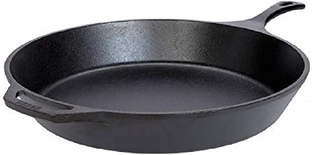 Lodge 15 Inch Cast Iron Pre-Seasoned Skillet – Signature Teardrop Handle - Use in the Oven, on ... | Amazon (US)