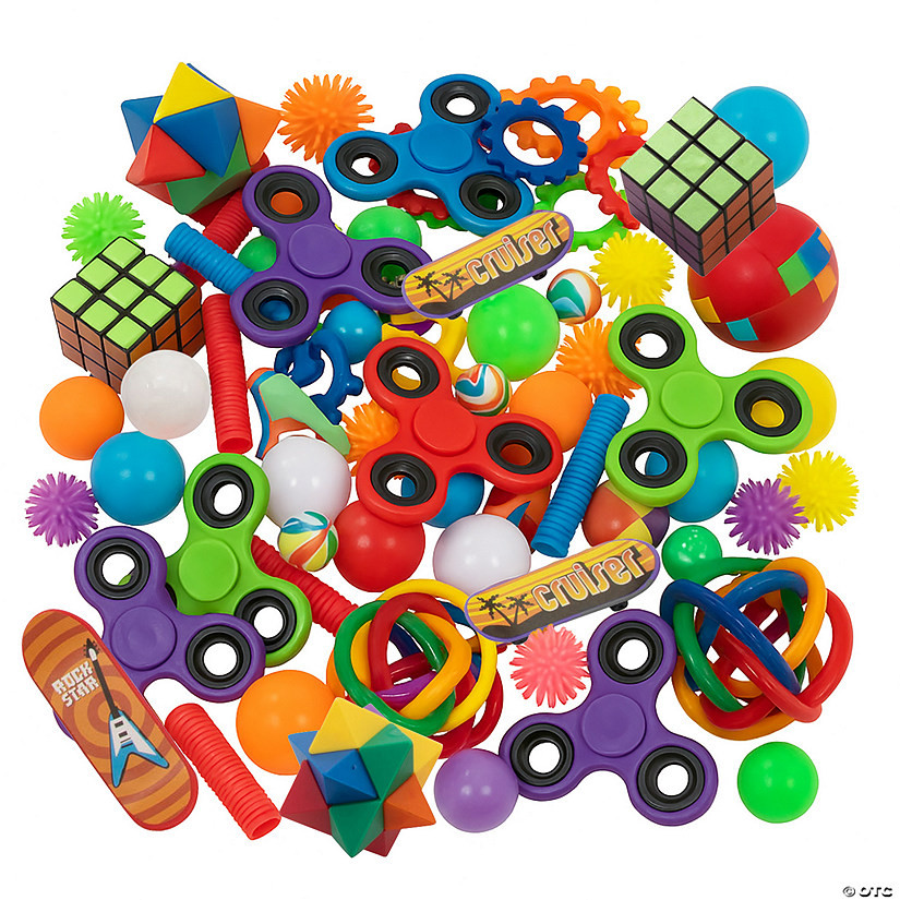 Bulk 50 Pc. Everyday Fun Multicolor Fidget Toy Handout Assortment | Oriental Trading Company
