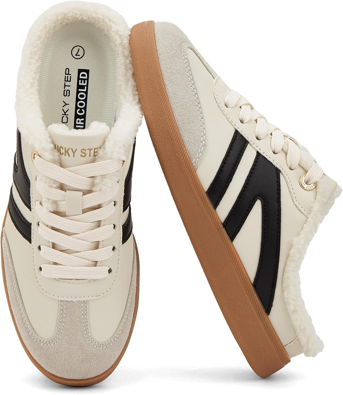 LUCKY STEP Women Fashion Mules Backless Casual Sneakers | Amazon (US)