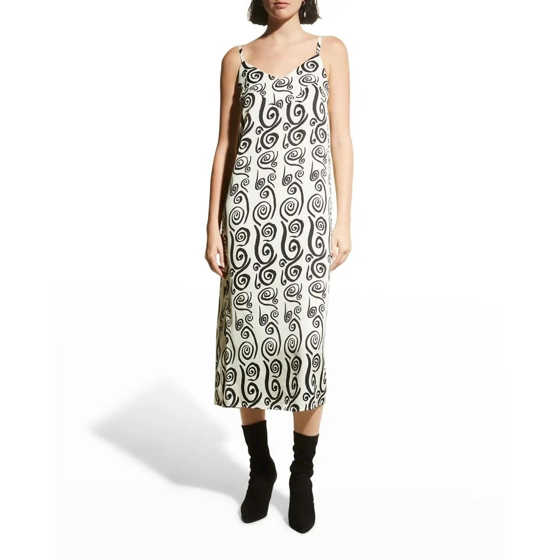 RHODE Carina Printed Sleeveless Midi Dress In Dreamer | eBay US