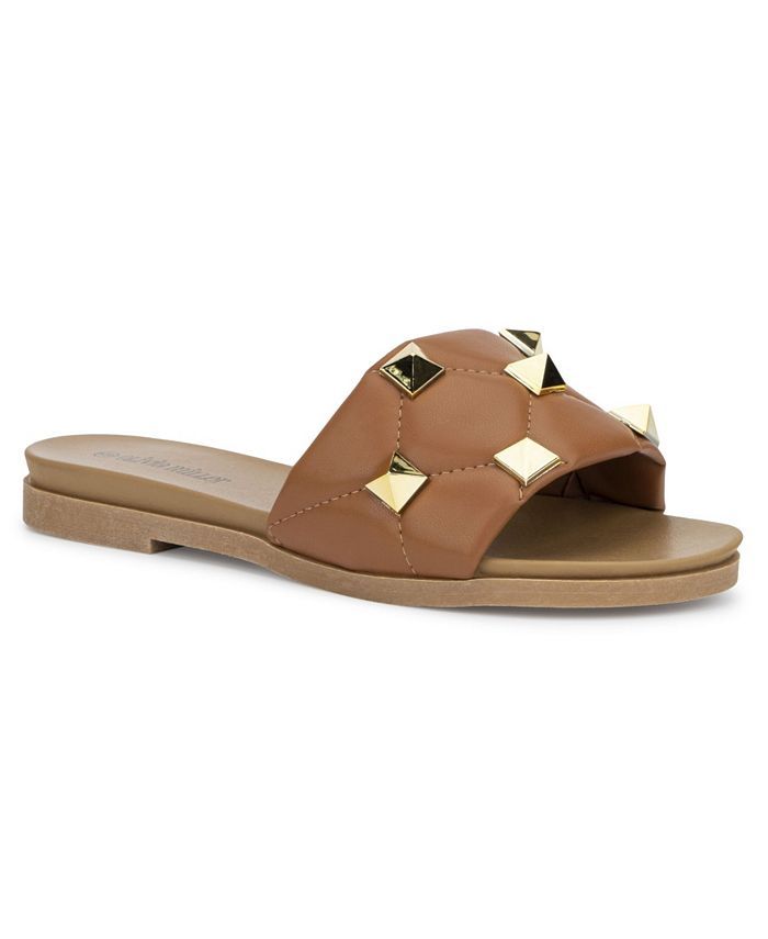 Olivia Miller Women's Emma Studded Slide Flat Sandals & Reviews - Sandals - Shoes - Macy's | Macys (US)