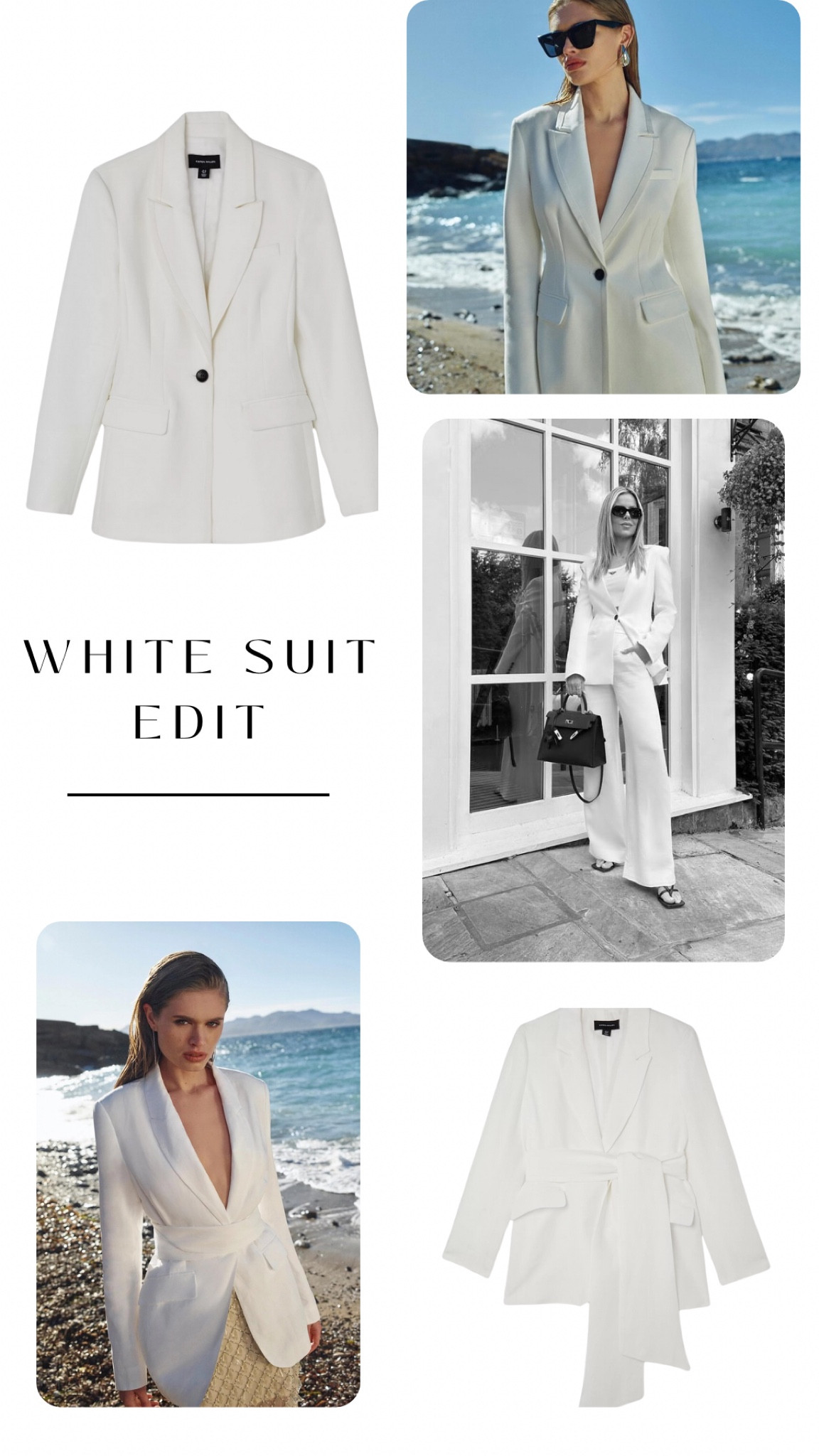 The white Suit 🤍
#blazeroutfit #neutraloutfit #whitetrousers #whitesuit #whiteblazer 

#LTKeurope #LTKsummer #LTKspring