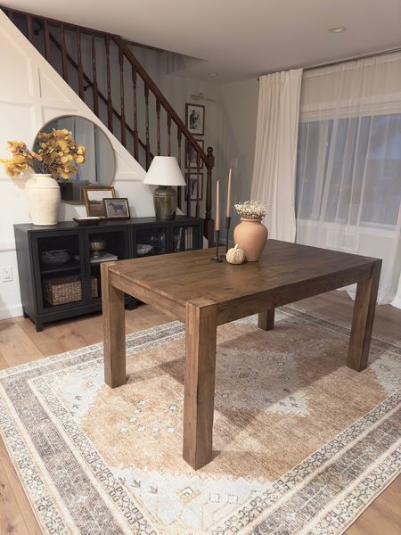 Budget friendly solid wood dining table, perfect for small spaces! $230 and comfortably seats 6!

*RUG IS LINKED ON MY INSTAGRAM*

Dining table, wood dining table, small dining room, small dining space, eat in kitchen, open concept dining room, small dining table

#LTKFind 

#LTKhome