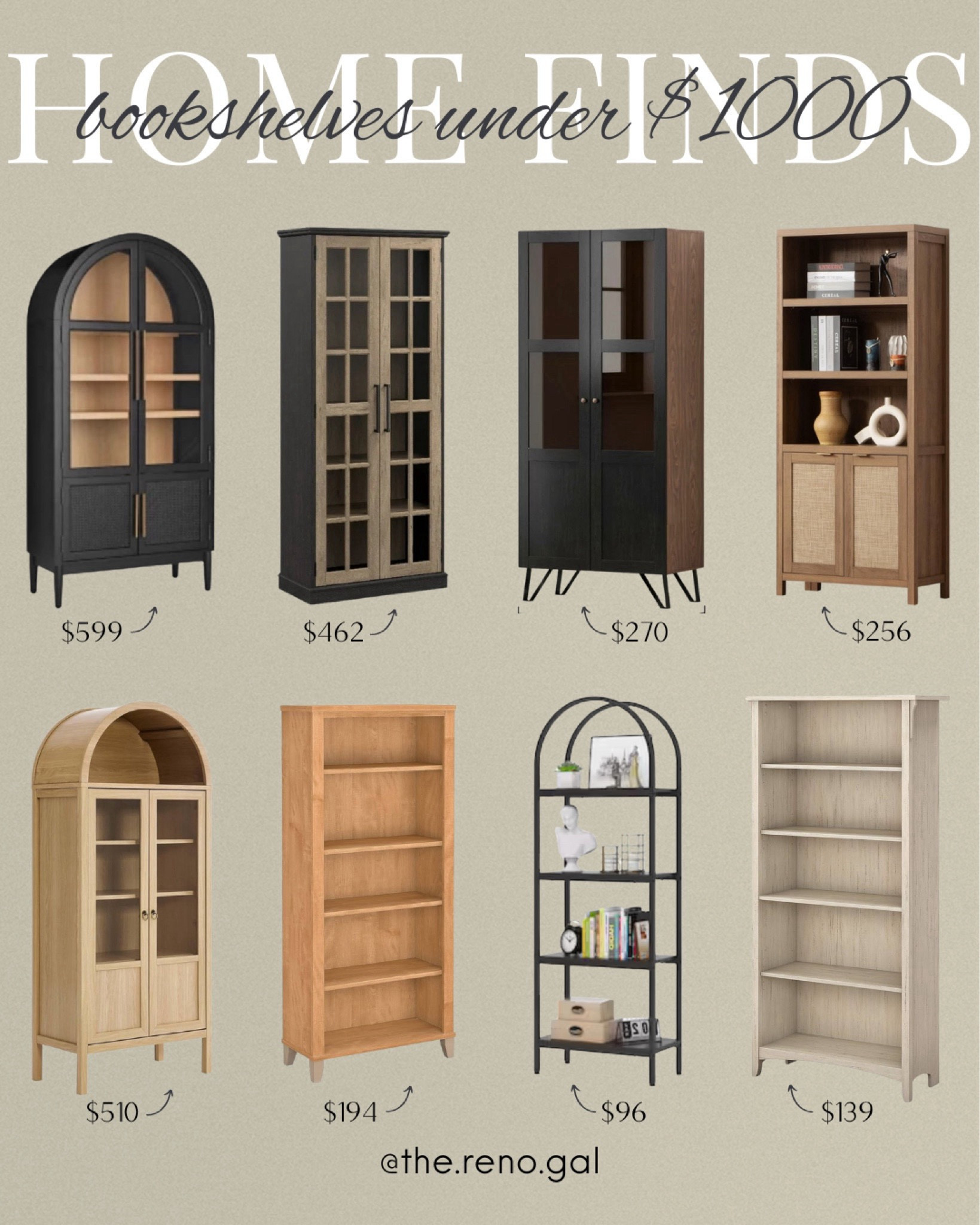 Bookcases under $1000!

Bookcase, hutch, China cabinet, bookshelf, black bookcase, black hutch, rounded bookcase, rounded hutch, wood bookcase, wood hutch, arch cabinet, arch bookshelf, bookcase with glass doors, hutch with glass doors , dining cabinet , Wayfair finds, Amazon cabinet , white bookshelf, open bookcase, white bookcase, white cabinet

Armoire under $1000
Bookshelf under $1000
Cabinet under $1000

#amazonfinds #founditonamazon #amazonhome

#LTKSaleAlert #LTKFindsUnder100 #LTKHome