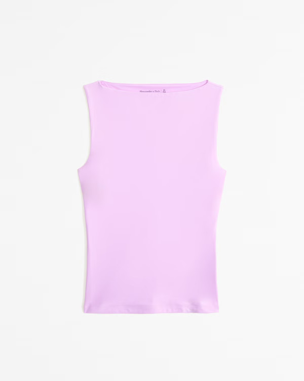Soft Matte Seamless Slash Top | Abercrombie & Fitch (US)