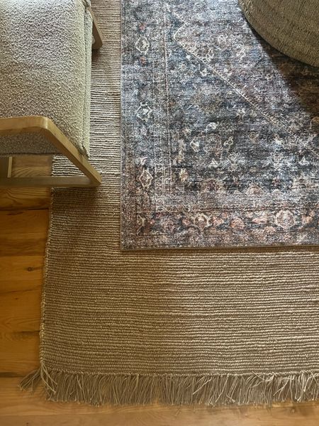 Living room rug, layered rugs, jute rug #rug #homedecor

#LTKhome #LTKsalealert