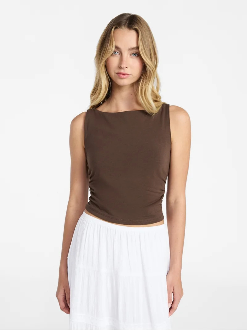 No Boundaries Boat Neck Cami, Women's | Walmart (US)