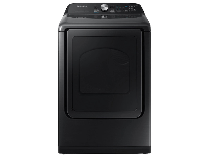 7.4 cu. ft. Smart Electric Dryer with Steam Sanitize+ in Brushed Black Dryers - DVE52A5500V/A3 | ... | Samsung