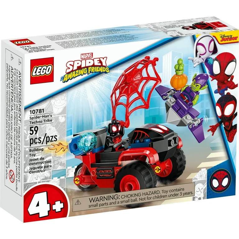 LEGO Marvel Spider-Man Miles Morales: 10781 Spider-Man’s Techno Trike Set, Spidey And His Amazi... | Walmart (US)