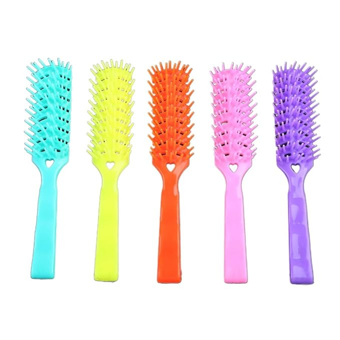 Vent Brush Hair Brush 7 Row Vent Brush with Tipped Bristles for Wet Short Curly Straight Hair Blo... | Amazon (US)