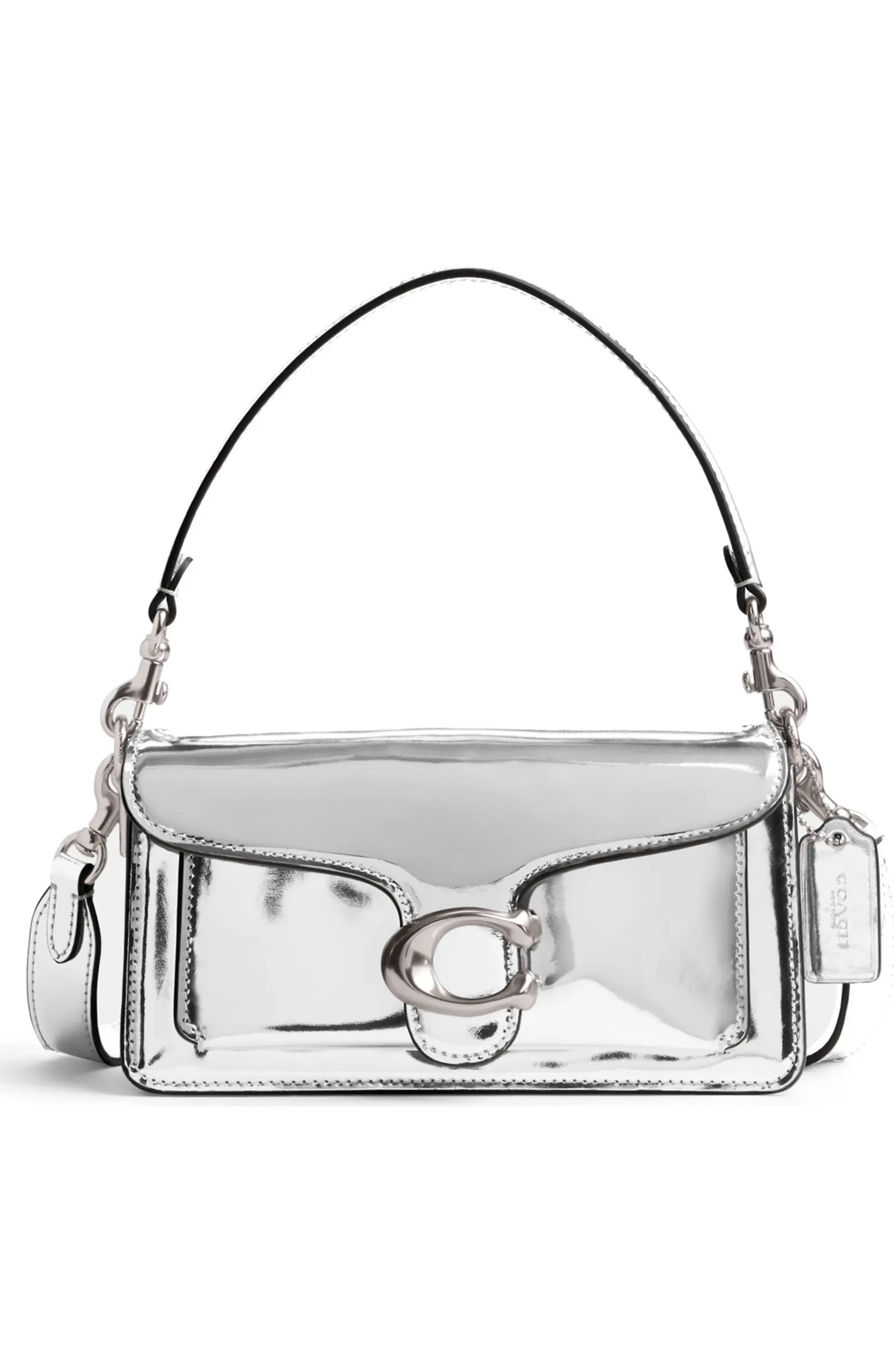 Tabby 20 Mirror Metallic Leather Shoulder Bag | Nordstrom