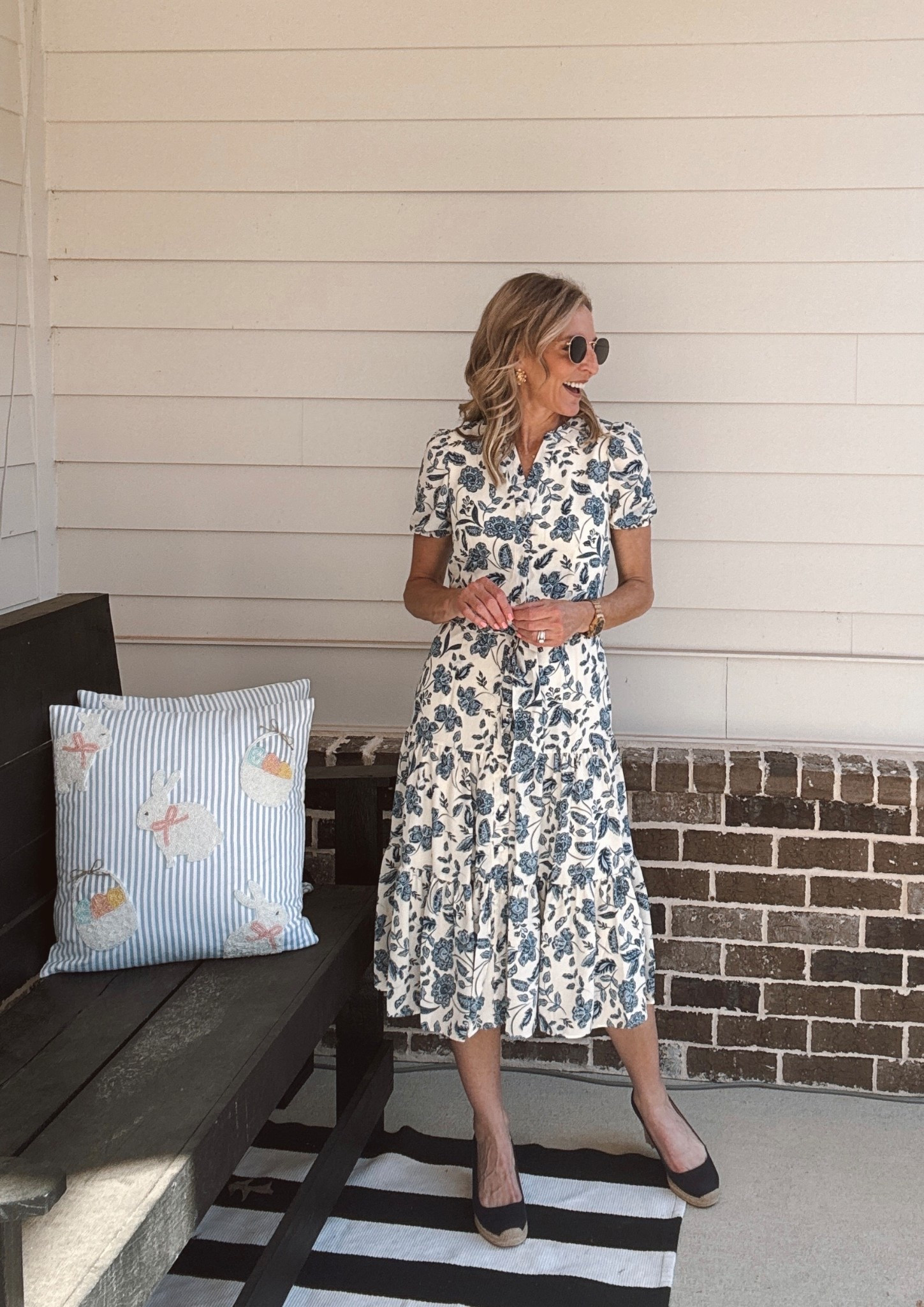 My best-selling dress ever is back in the prettiest new spring print and it’s every bit as good as ever. This classic Jeanne Pierre/Laporte-style midi dress has a self-tie belt that gives you the perfect fit, plus the prettiest tiered skirt that makes it so flattering on. Truly one of those dresses that looks far more expensive than it is. It’s perfect for Easter, graduations, showers, and all the spring things. Only $35 and I’m wearing the XS.

#LTKootd #LTKgrwm #LTKdayinmylife