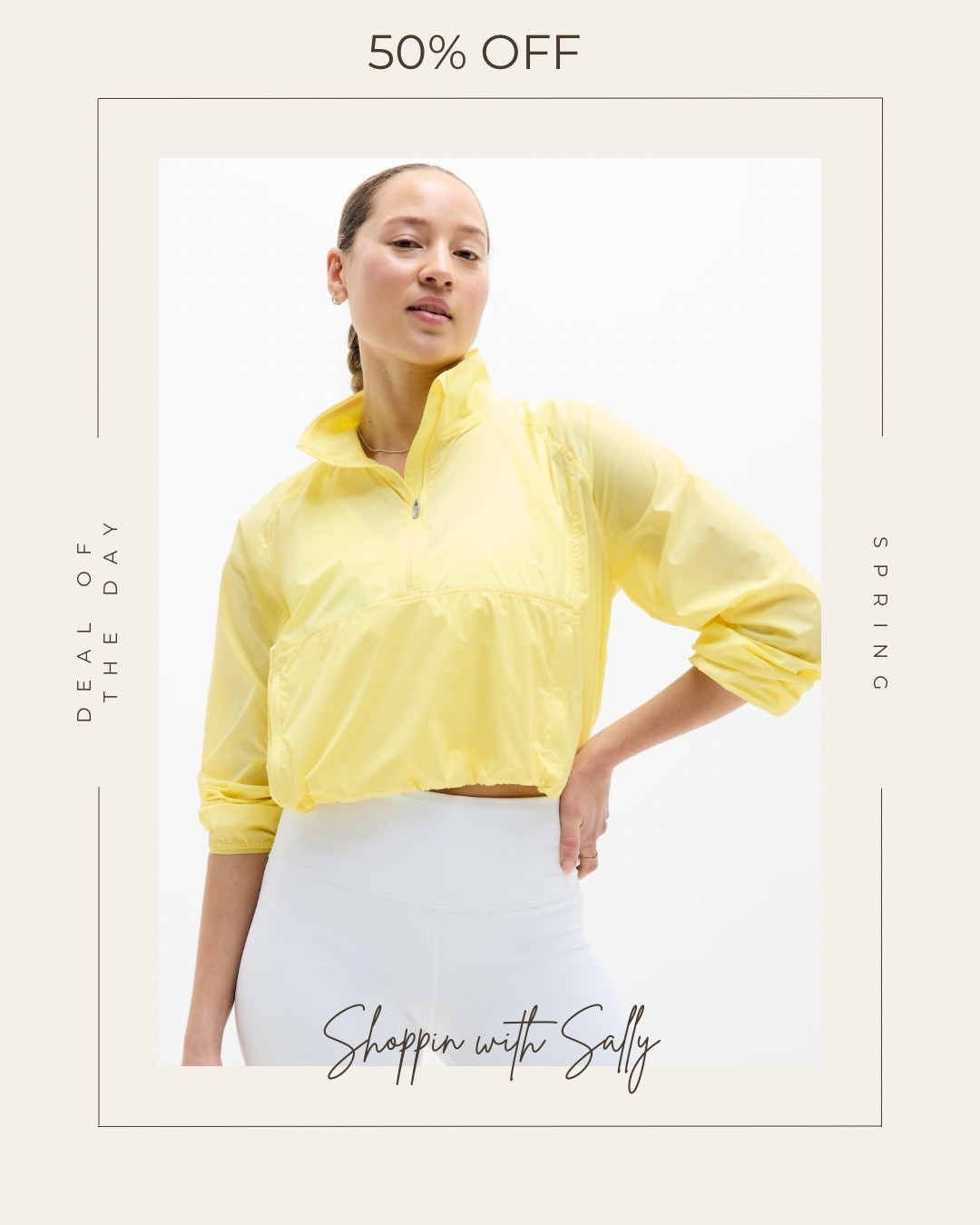 Super cute lightweight jacket!!! 50% off! #hocspring 

#LTKActive #LTKSaleAlert #LTKFindsUnder50