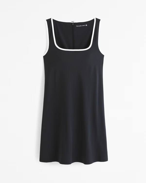 Squareneck Traveler Mini Dress | Abercrombie & Fitch (US)