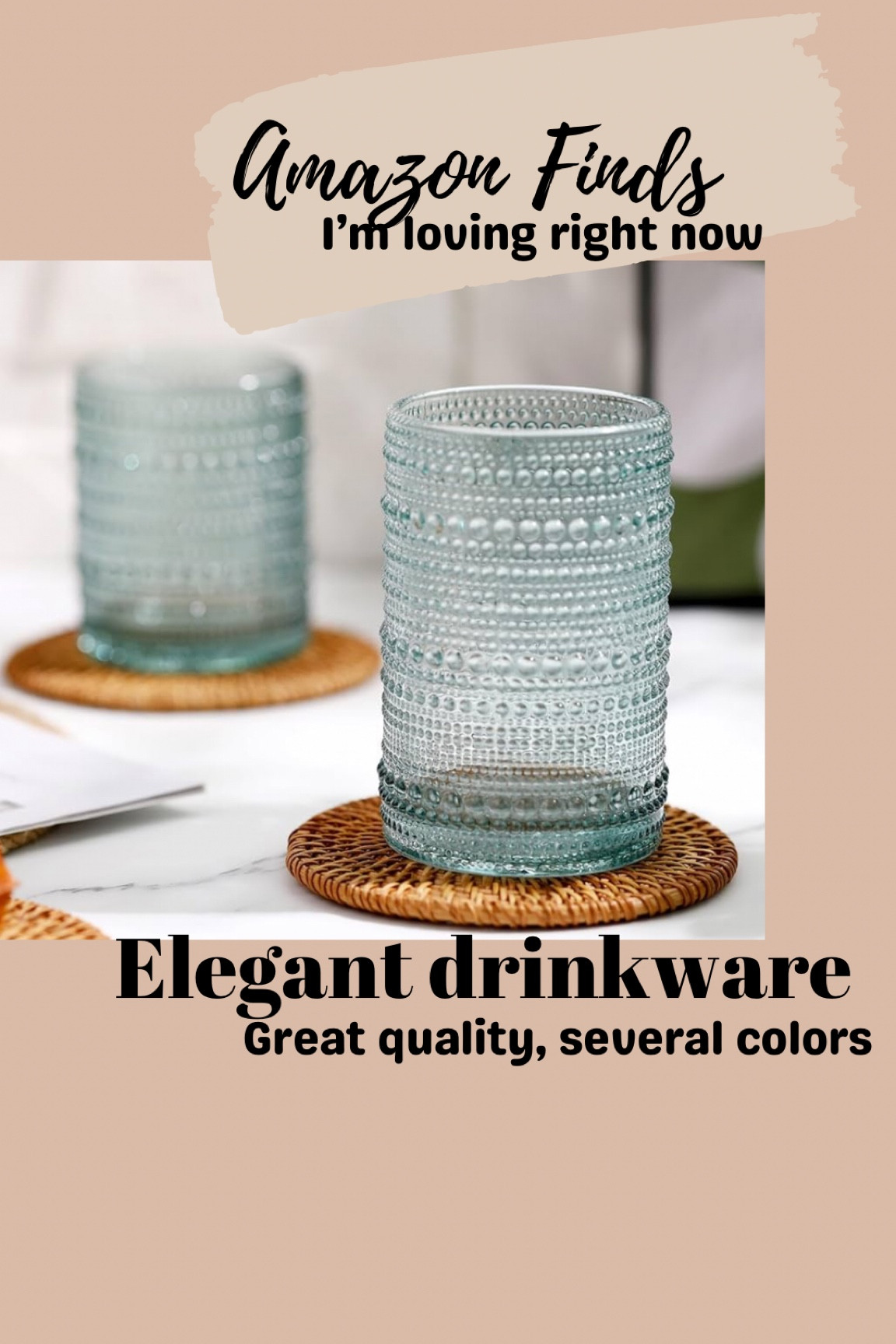 These glasses from Amazon are amazing! I got this drinkware for Christmas and I’m obsessed. It is sturdy, elegant and affordable. Amazon find • housewares • kitchen essentials • drinking glasses 

#LTKhome #LTKfindsunder100 #LTKfindsunder50