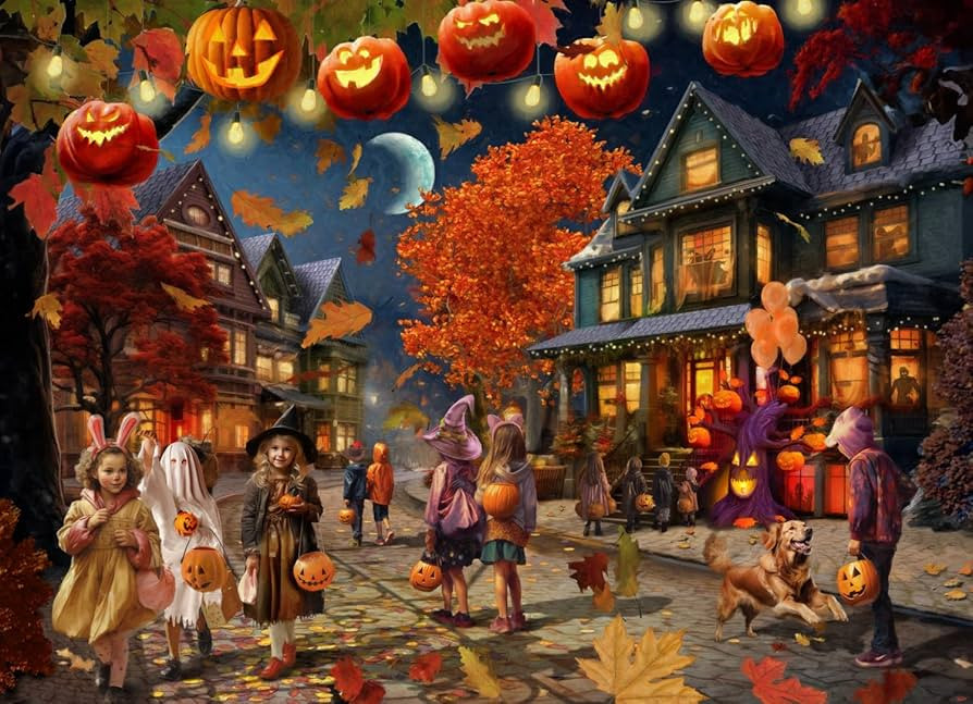 Vermont Christmas Company Halloween Night Jigsaw Puzzle 1000 Piece - Fully Interlocking & Randoml... | Amazon (CA)