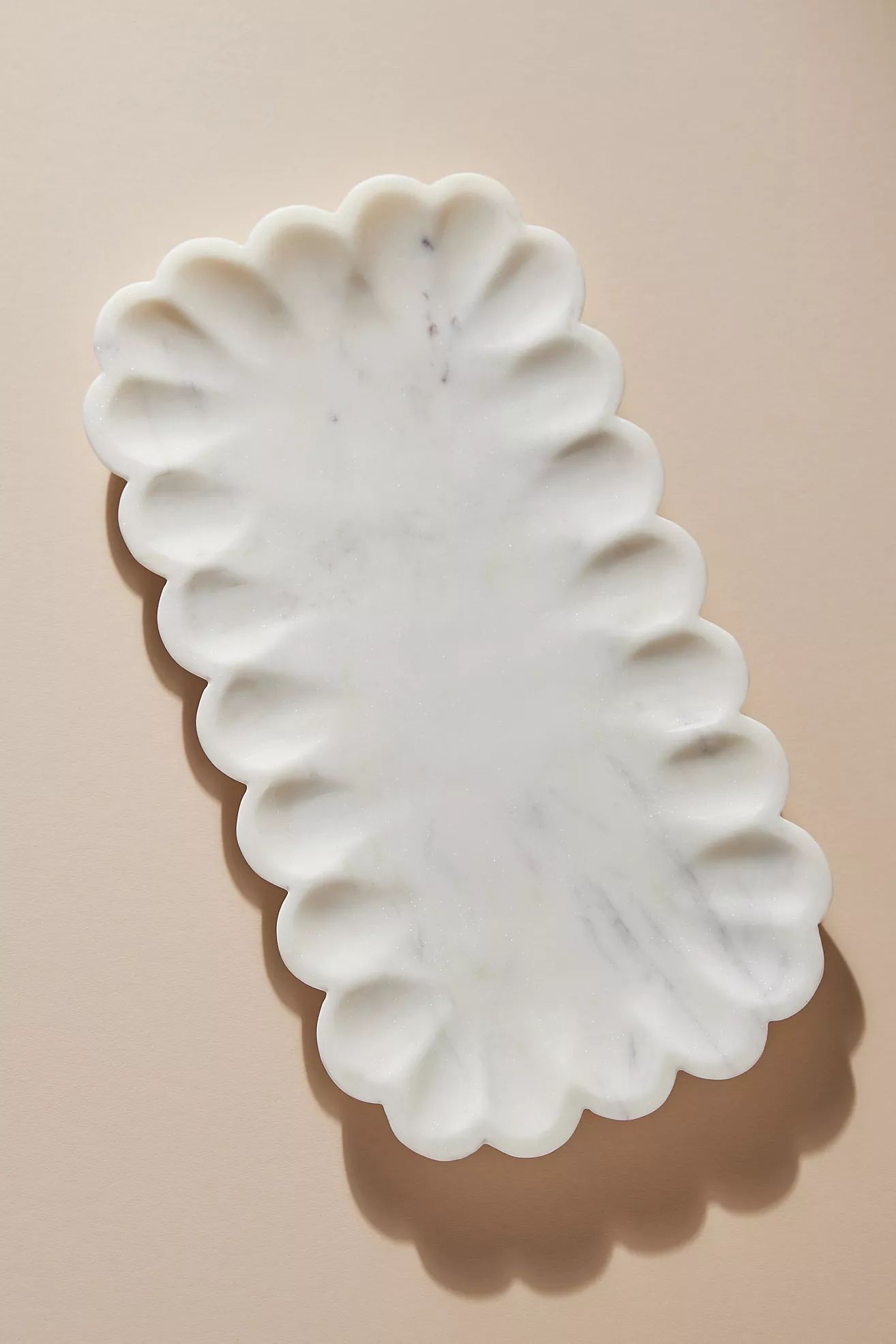 Marble Scalloped Tray | Anthropologie (US)
