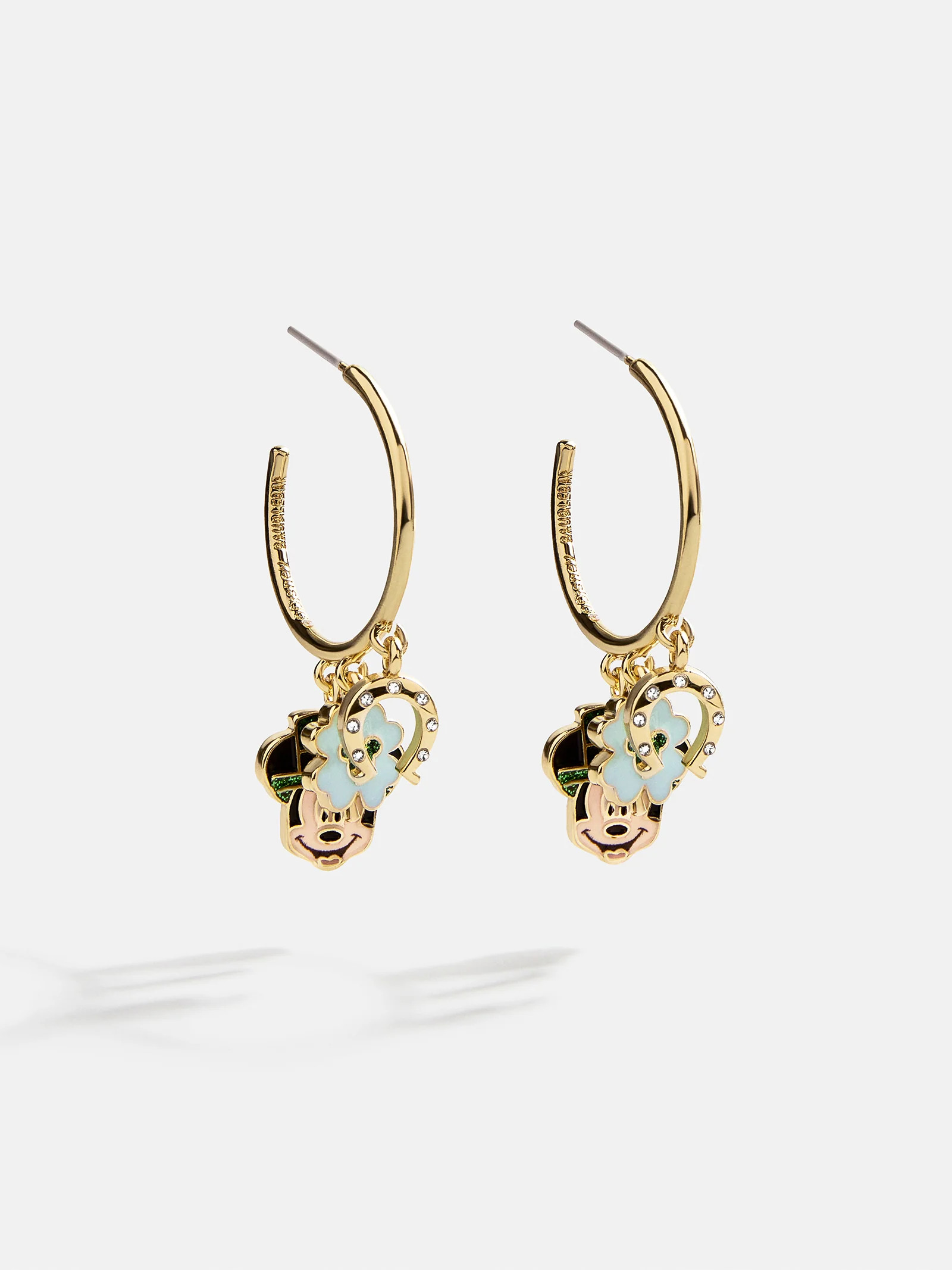 Disney Mickey Mouse Lucky Charms Hoop Earrings - Mickey Mouse | BaubleBar (US)