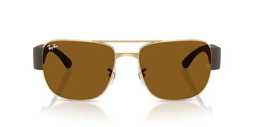 Ray-Ban RB3756 Sunglasses, Gold/Brown, 56 mm | Amazon (US)