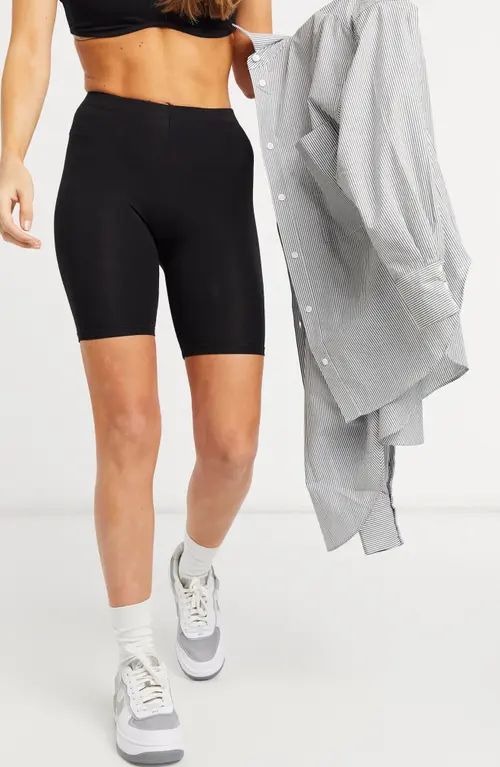 ASOS DESIGN Basic Biker Shorts in Black at Nordstrom, Size 4 Us | Nordstrom