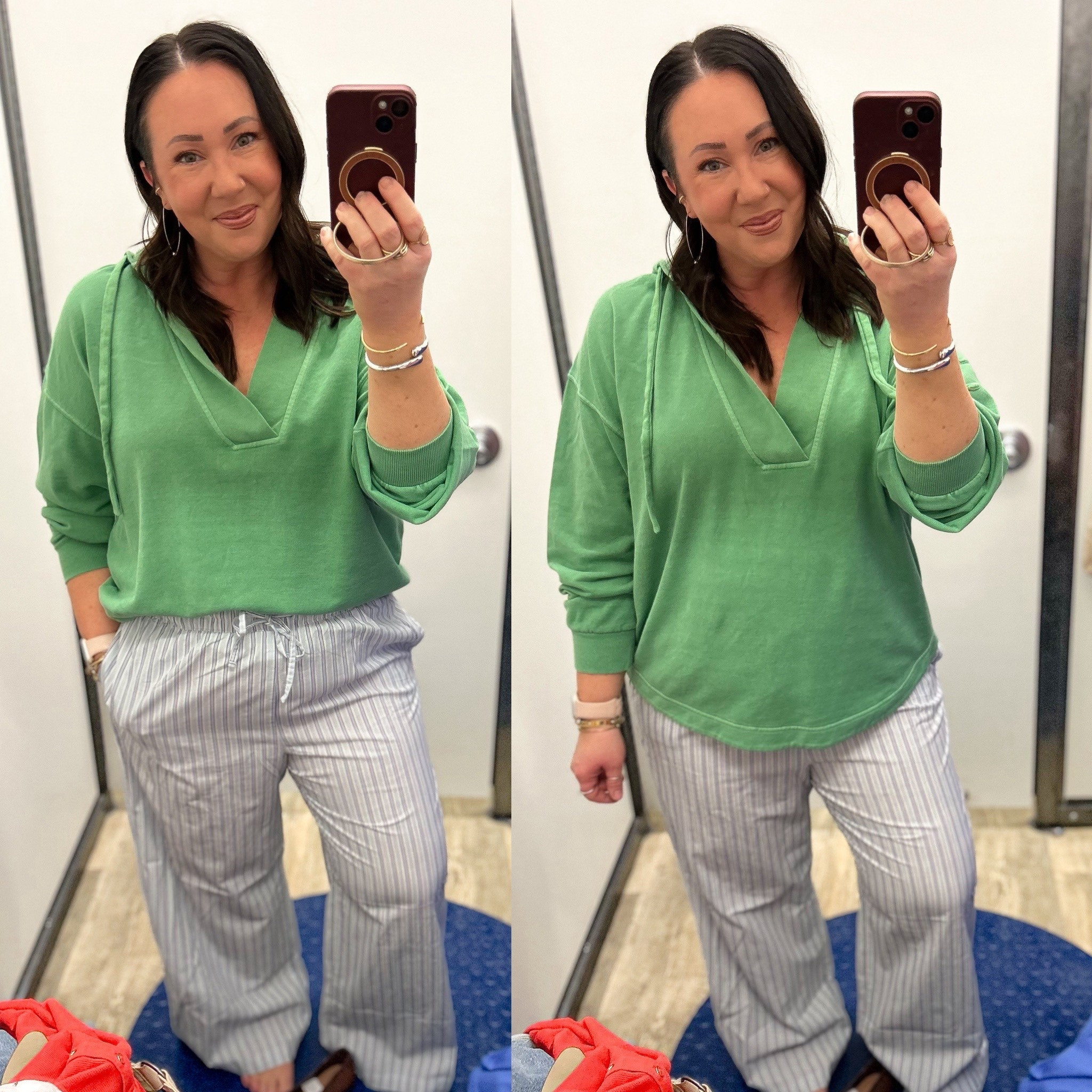 Old Navy new arrivals try-on! Large oversized tunic hoodie. Love the colors available in this one. Large poplin pants. 

#LTKMidsize #LTKPlusSize #LTKSaleAlert