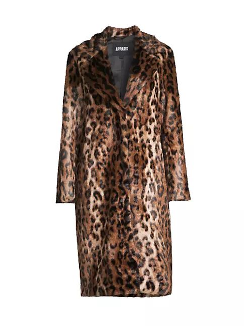 Tikka Faux Leopard Coat | Saks Fifth Avenue