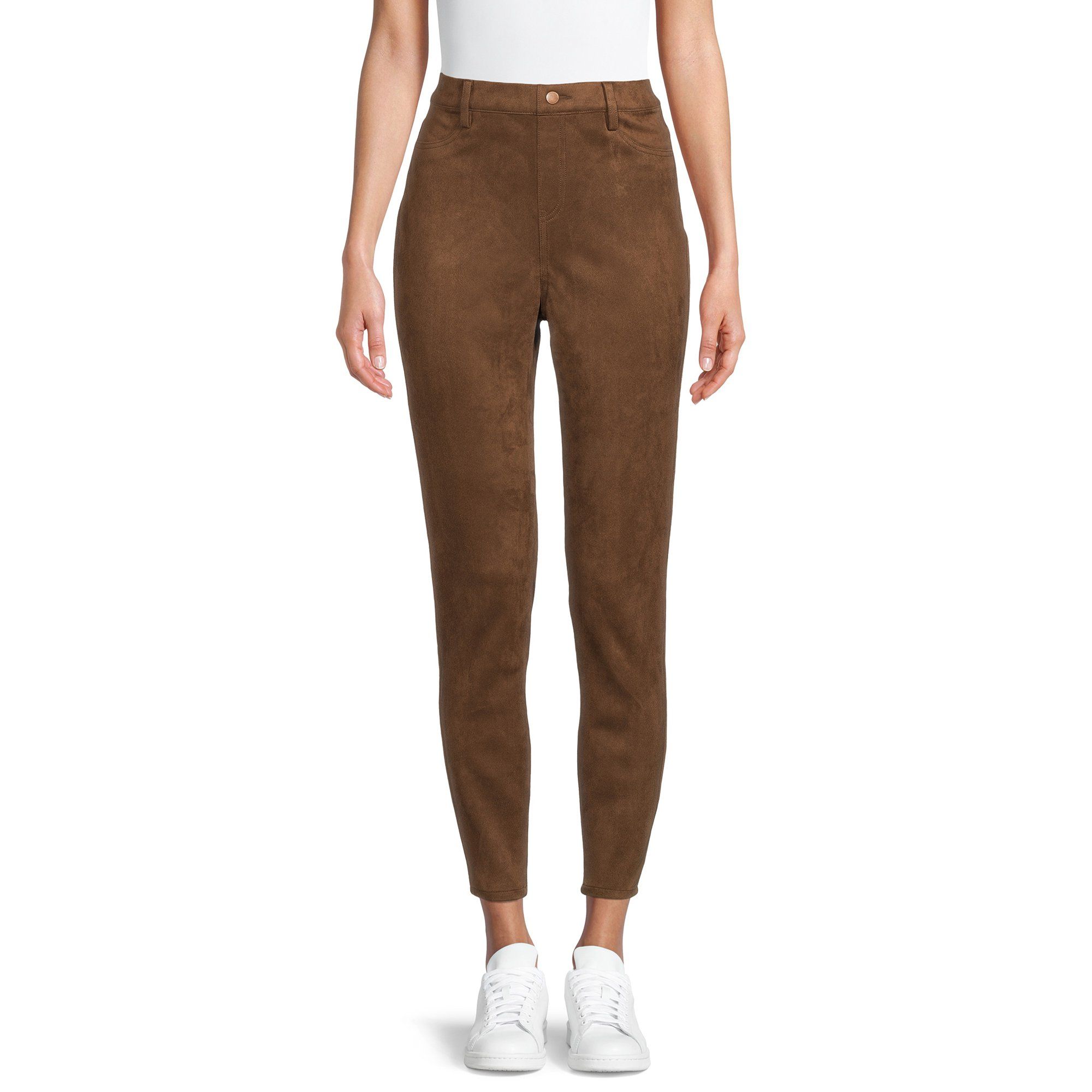 Time and Tru Women's Faux Suede Jeggings | Walmart (US)