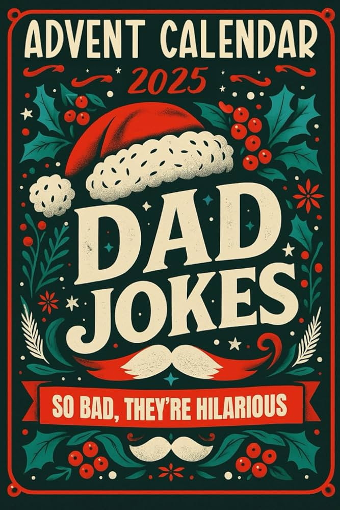 Advent Calendar 2025: Dad Jokes: 24 Days of Festive Fun for Adults, Family-Friendly Humor, Great ... | Amazon (US)