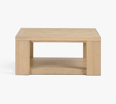 Blair Herringbone Square Coffee Table (36") | Pottery Barn (US)
