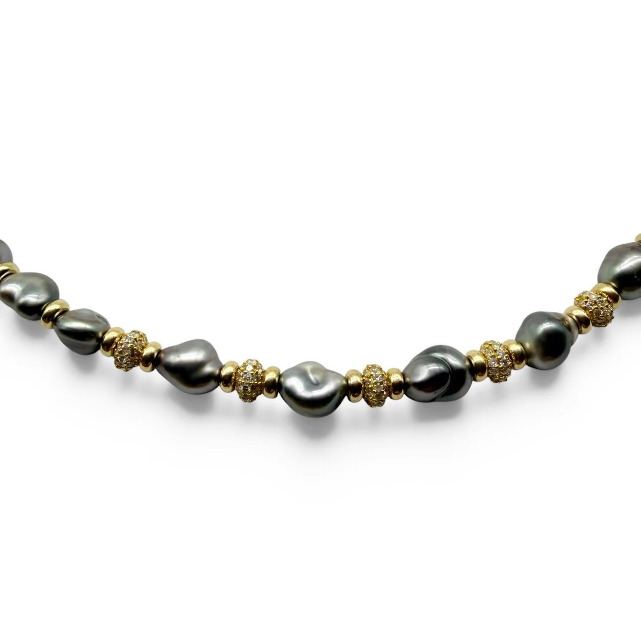 TAHITIAN GOLD AND DIAMOND NECKLACE – SHAKTI | SHAKTI JEWELRY