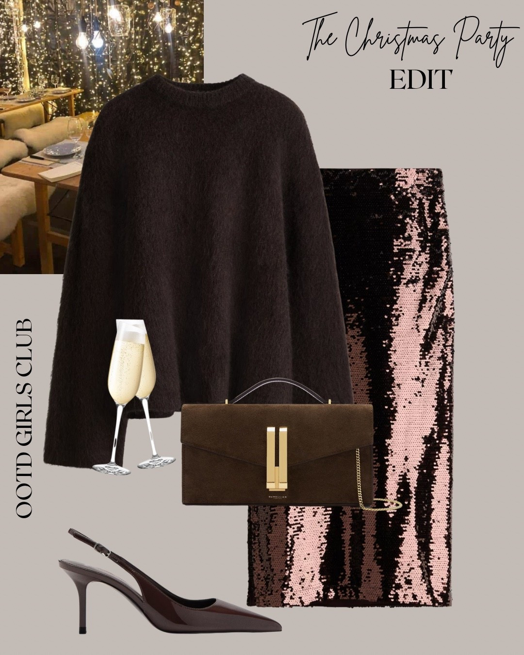 Chocolate tones for a festive party look 

#LTKpartywear #LTKfestive #LTKwinter