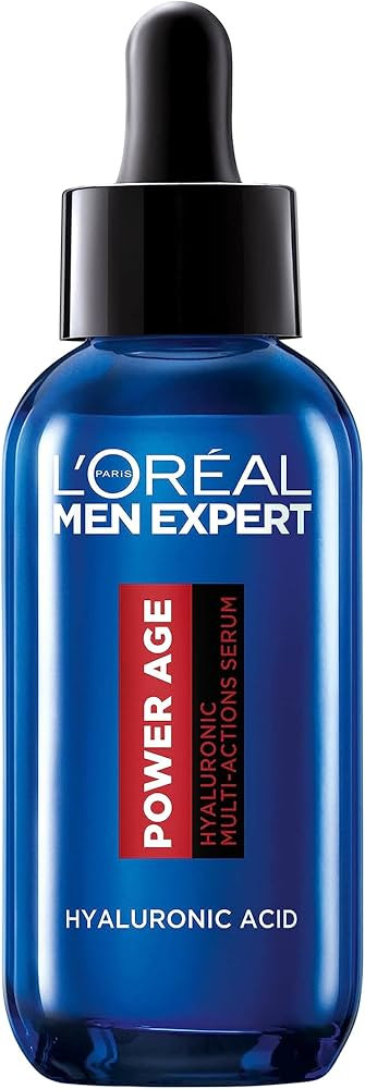 L'Oréal Men's Serum, Hyaluronic Acid Serum for Ageing, Dry & Dull Skin, Men Expert Power Age, 30... | Amazon (UK)