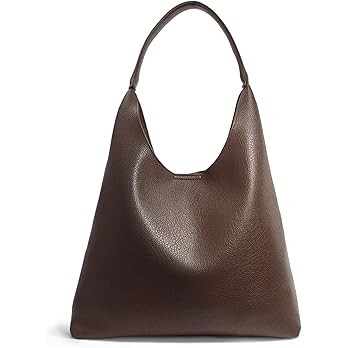 Hobo Bags for Women Soft Vegan Leather Shoulder Handbag Slouchy Tote Purses | Amazon (US)