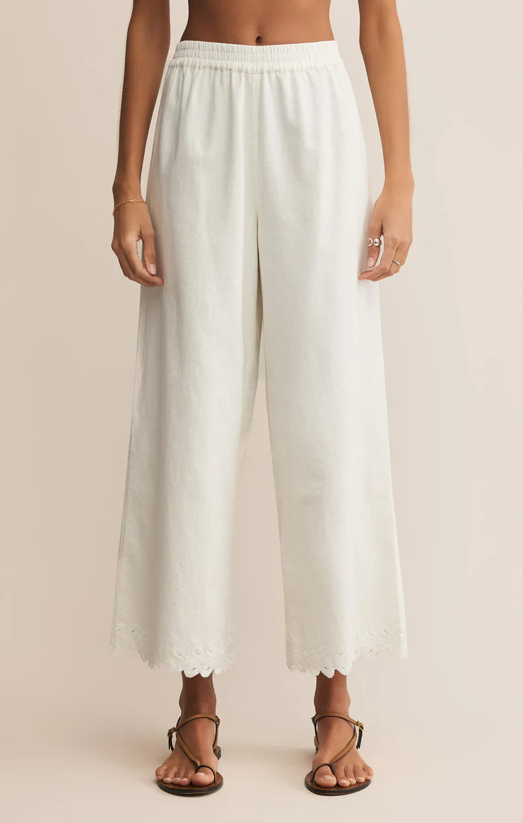Pesaro Embroidered Linen Pant | Z Supply