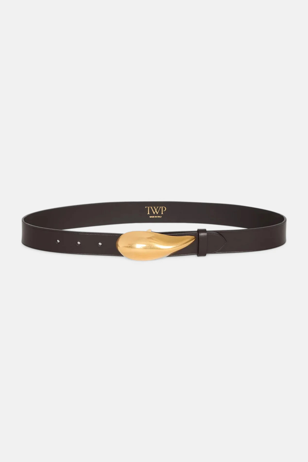 Medium Belt With Molded Mussel Buckle Dakota | Blue & Cream