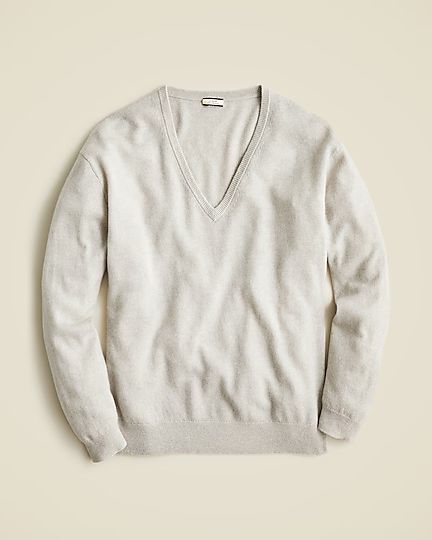 Cashmere relaxed V-neck sweater | J.Crew US