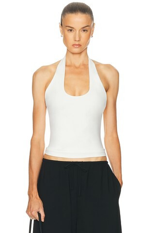 EAVES Simeon Halter Top in White | FWRD 